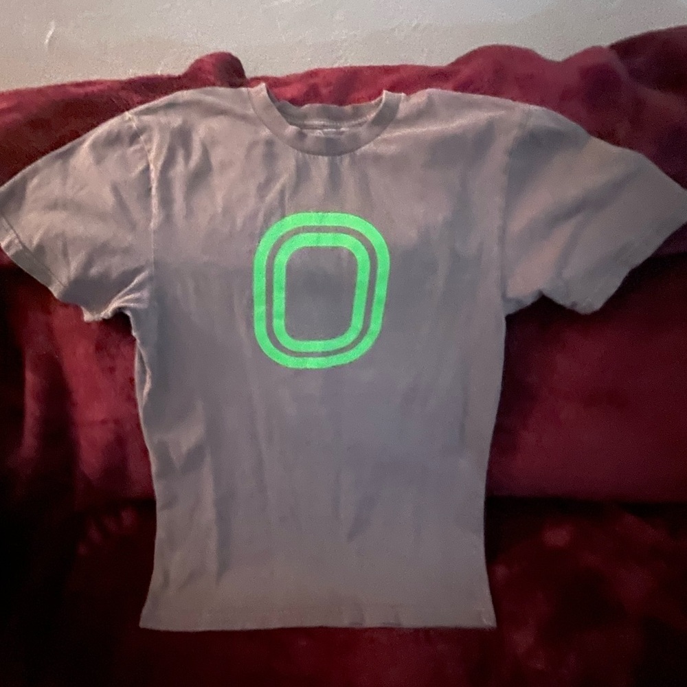 Overtime Gray T-Shirt with Green Graphic